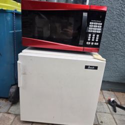 Mini Fridge + Microwave Combo