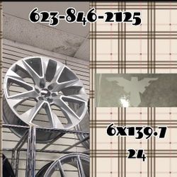 ​🥈 24" Silver Multi-Spoke Luxury Wheels ​Size & Fitment: 24" | 6x139.7 Bolt Pattern (Fits Chevy, GMC, Cadillac trucks & SUVs) ​Style: Sophisticated s