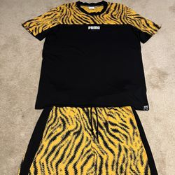 Puma Wild Pack AOP Shorts and T-shirt Set