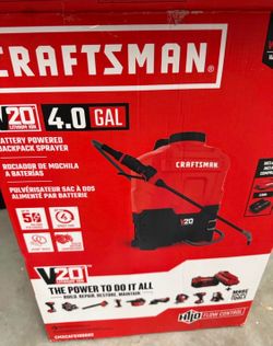 CRAFTSMAN 4 Gallon 20 volt Battery Operated Plastic Backpack