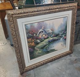 Thomas Kinkade "Everett's Cottage" canvas