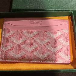 Goyard Pink Saint Sulpice Card Holder Wallet