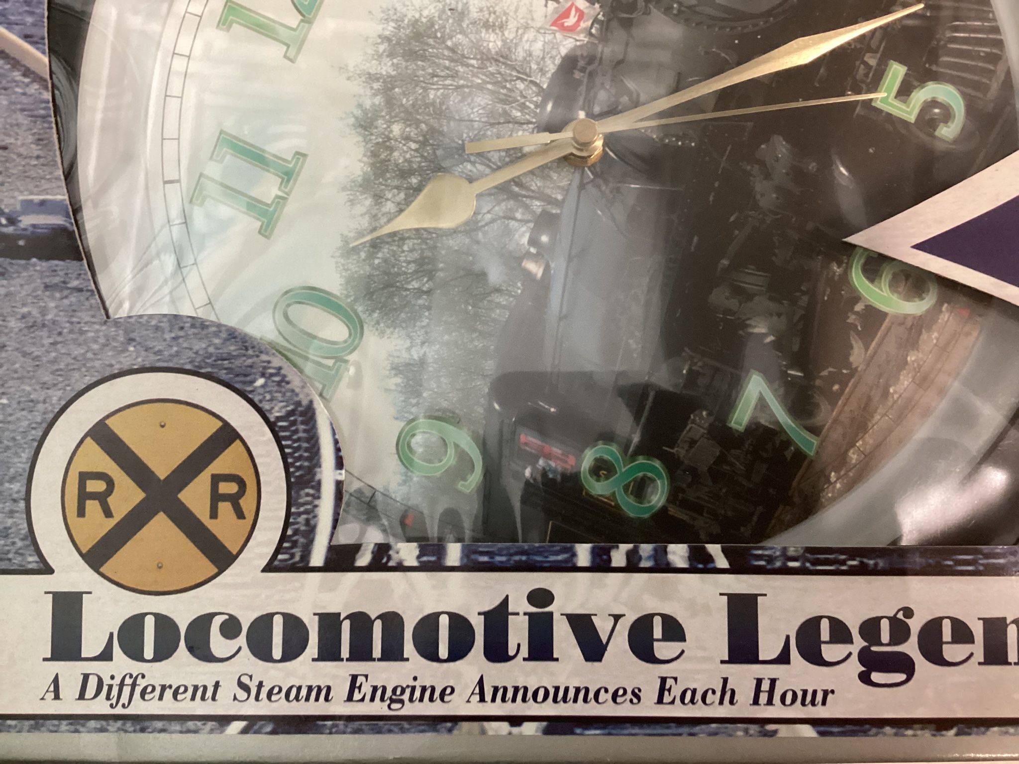 Vintage Locomotive Legends Steam Engine Train Wall Clock steam engine sounds