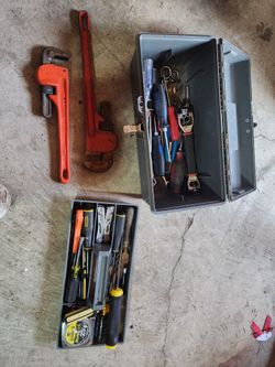 Tool Box With Miscellaneous Hand Tools