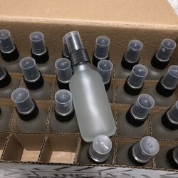 21 Frosted Glass Spray Bottles, Size 2 oz