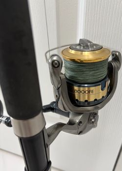 Shimano Sustain 8000 FE saltwater spinning reel with TREVALA ROD TVS-66M