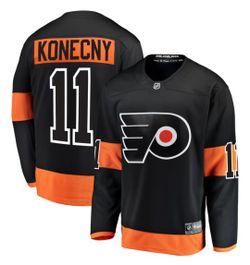 Travis Konecny Philadelphia Flyers Fanatics Breakaway Jersey - Black