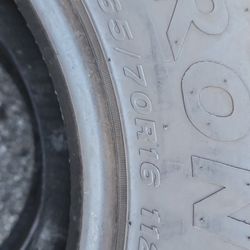 2 tires  265/70/16; Ironman Tires.