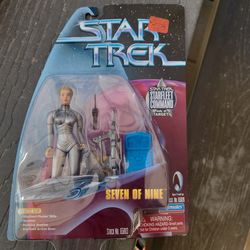 Star Trek Voyager seven of nine figure silver moc