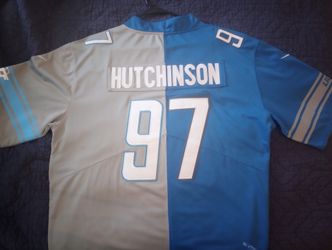 AIDEN HUTCHINSON STITCHED CUSTOM JERSEY DETROIT LIONS NIKE