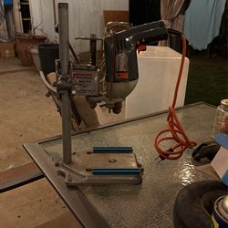 Thor Drill Press w/ Black & Decker Drill