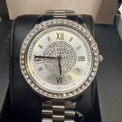 Ladies' JBW Mondrian Diamond and Crystal Accent Watch with Silver-Tone Dial (Model: J6303A)