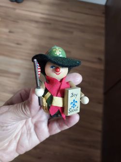 STEINBACH Wooden Handmade Wooden BOY SCOUT ornament maden In Germany