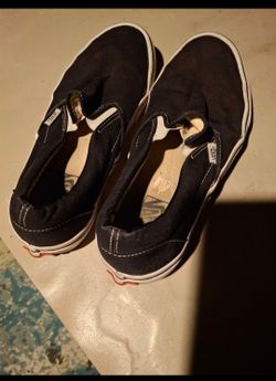 Men's Size 9 - VANS Classic Slip-On Sneakers Black And White