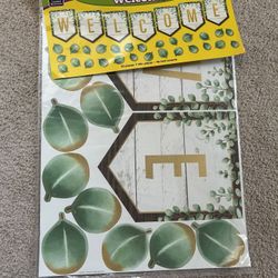 Teacher Classroom Eucalyptus Welcome Sign Banner 