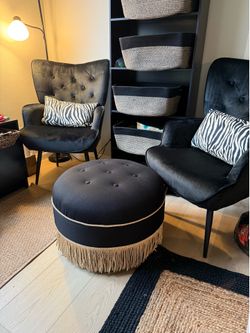 Black Ottoman