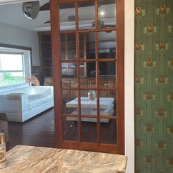 Vintage Antique Pinewood French Doors. In perfect condition! 