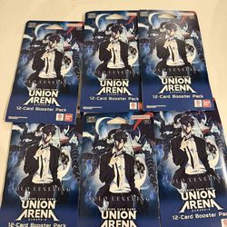 Union Arena Solo Leveling Sleeved Booster Pack English Lot x6