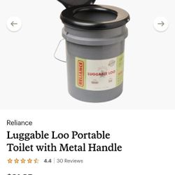 Luggable Loo Portable Camping Toilet (never used) - with Free Sleeping Bag 