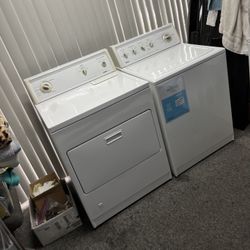 KENMORE TOP LOAD WASHER WITH AGITATOR AND GAS DRYER 