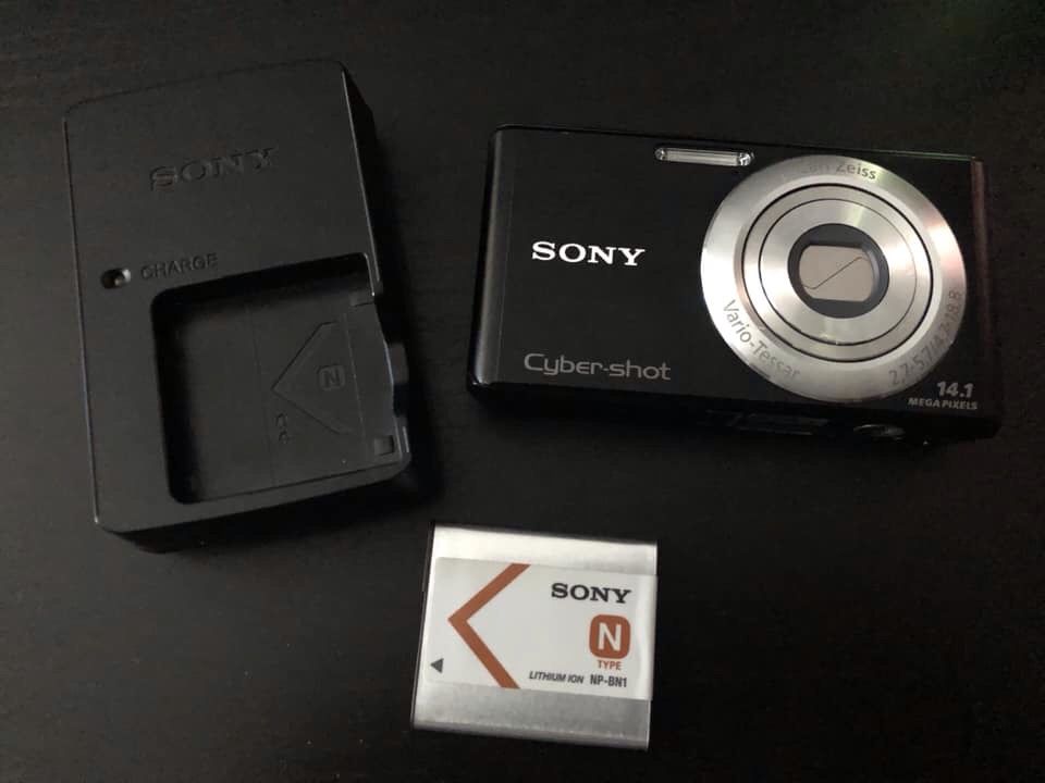 Sony camera black and silver