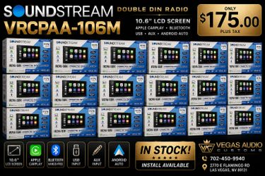 SOUND STREAM DOUBLE DIN RADIO ! 