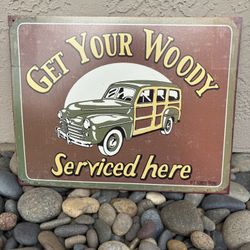 Retro Look Of Classic Woody Sign