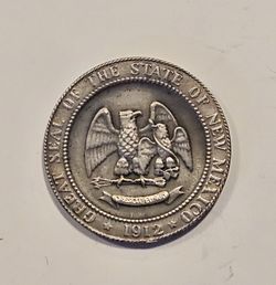 1962 New Mexico Golden Anniversary 999 Fine Silver Medal