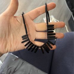 Black Coral Necklace And Bracelet 