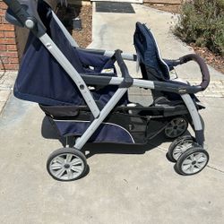 Double Stroller, A Little Bit Dusty. Works Well.