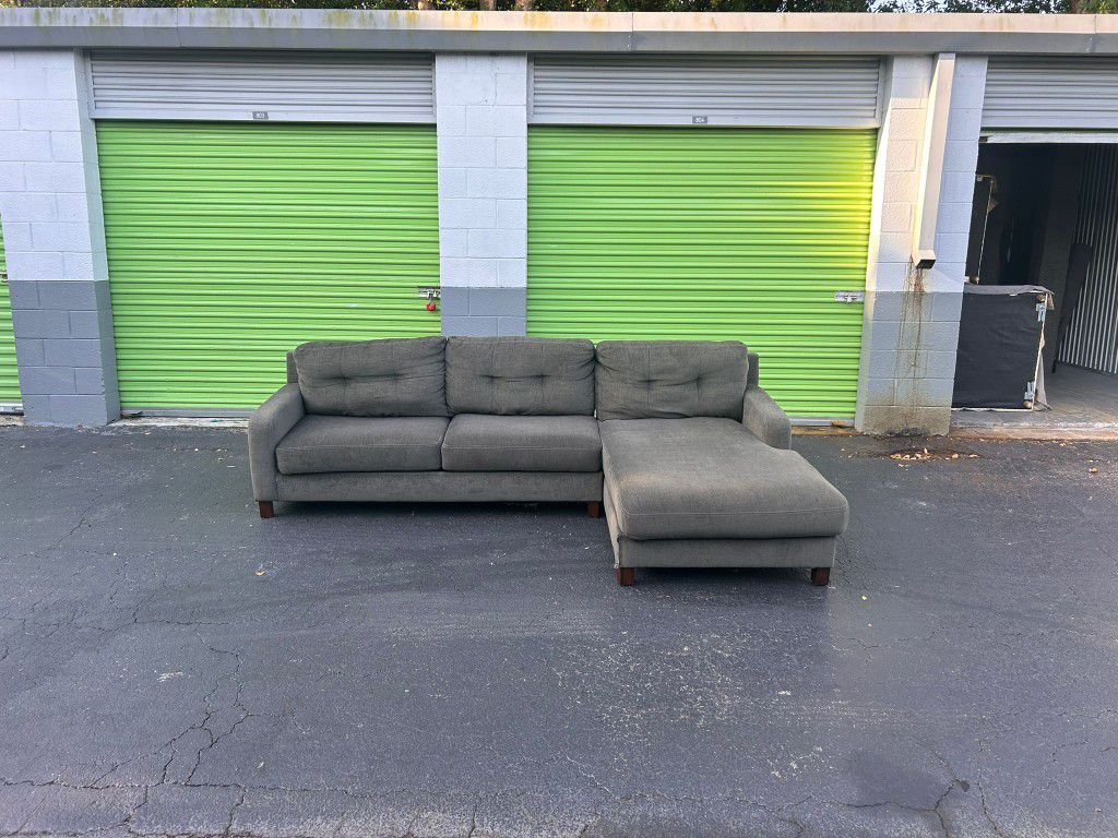 Grey Ashley Sectional Sofa (Free Delivery)