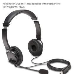 Kensington USB Hi-Fi Headphones w/ Microphone