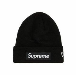 Supreme x New Era Box Logo Beanie Black FW24