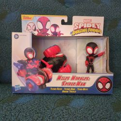 Spider-Man Action Figure and Techno-Racer Vehicle