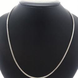 White Gold Chain Franco 14K Solid New 