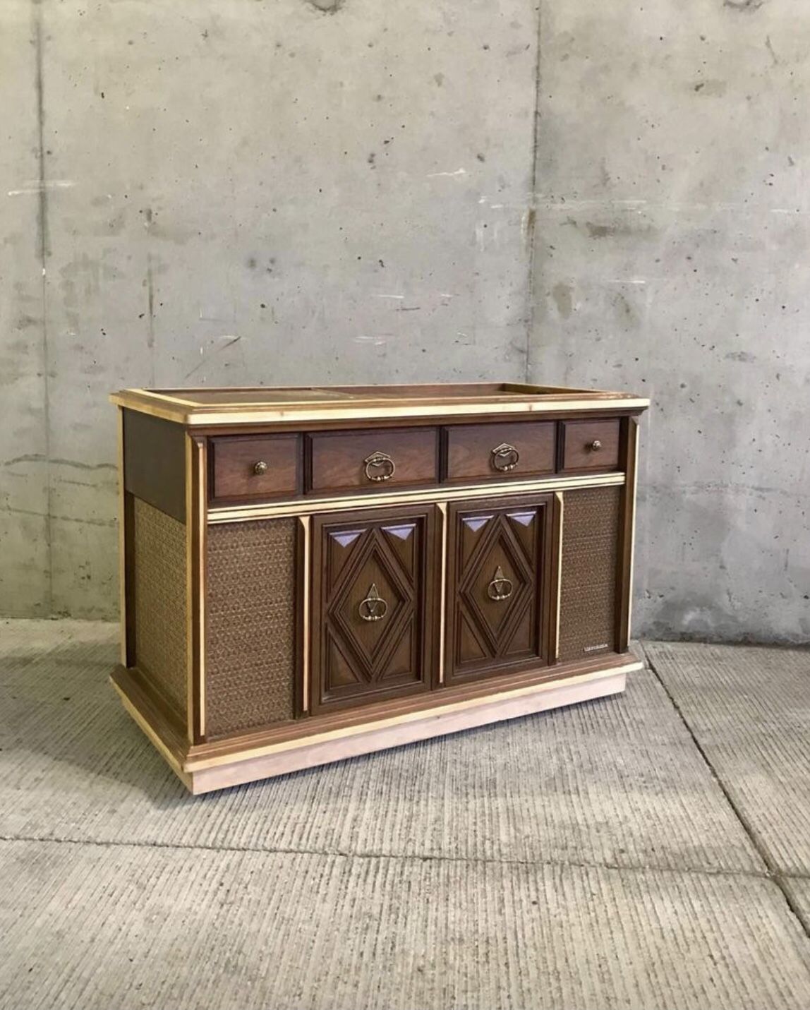 Gutted & Refurbished Magnavox Stereo Console.