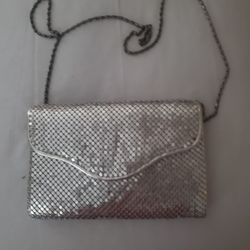 Evening Silver Glitter Purse