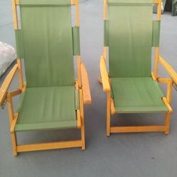 2 nice folding Adirondack chairs great for boat or camping or just tailgating
