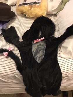 Black Kitty Girl Costume Size 2-4