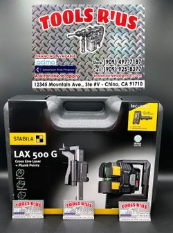 STABILA LAX 500G CROSS LINE LASER + PLUMB POINTS**(FINANCIAMOS/WE FINANCE)** 
