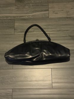 Vintage 60S Clutch Elongated Leather Bag