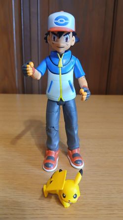 2011 Pokemon Ash Nintendo Jakks 7 Inch Action Figure