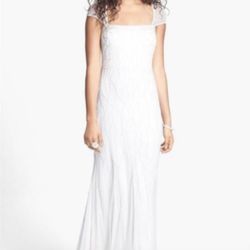 Brand New Beaded Ivory Wedding Gown Size 6