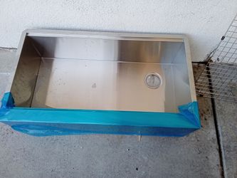 Stainless sink 36"x 18"  new