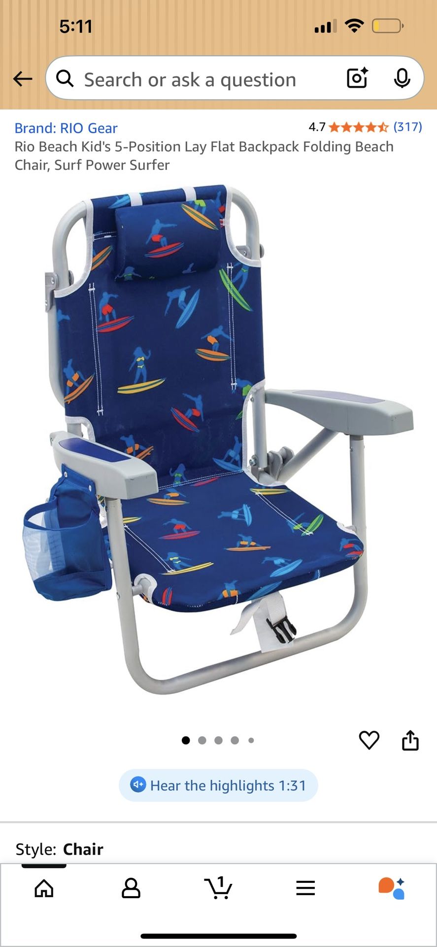 Kids Beach chair