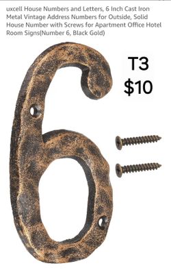 House numbers and letters