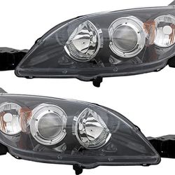 Headlights Lamps For mazda 3 2004-2009