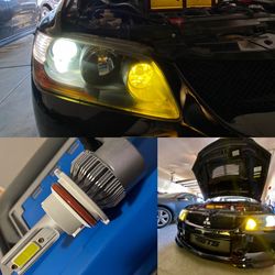 H11/H8/H9 LED Headlight Bulbs, 6500K Fog Lights Car Bulb, 12000Lm DRL or Low Beam, Halogen Replacement Headlight with Fan
