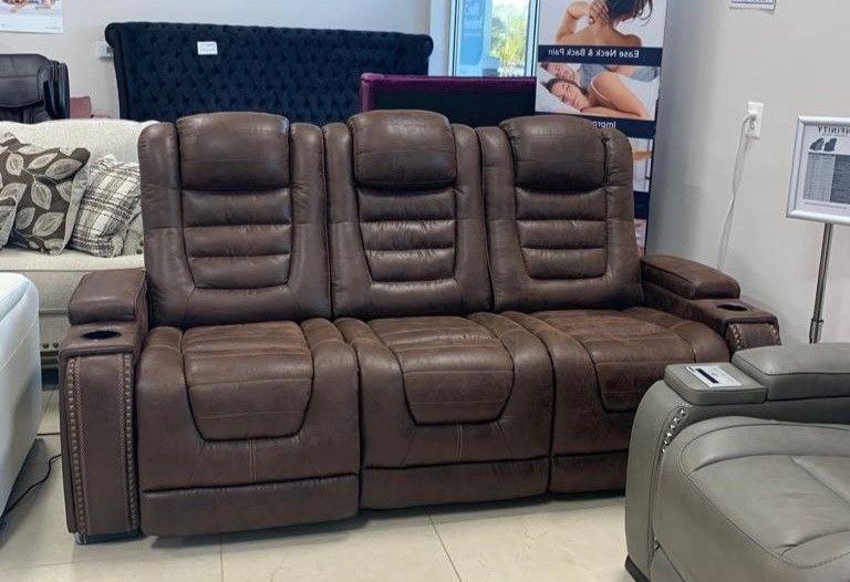 Game Zone Bark Power Reclining Sofa
