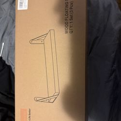 black wooden shelving 